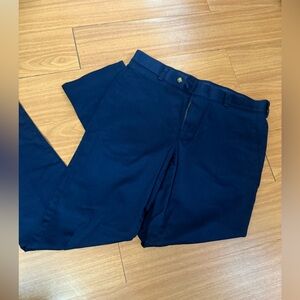 Roundtree & Yorke Navy Straight-Leg Chinos